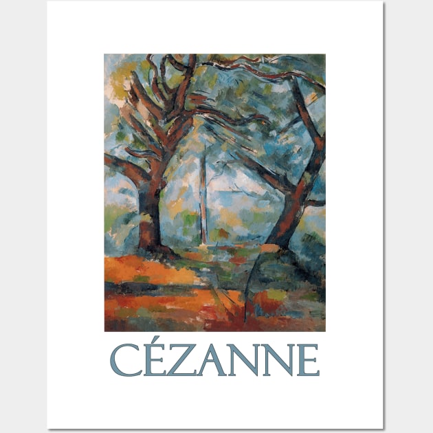 Les Grands Arbres by Paul Cezanne Wall Art by Naves